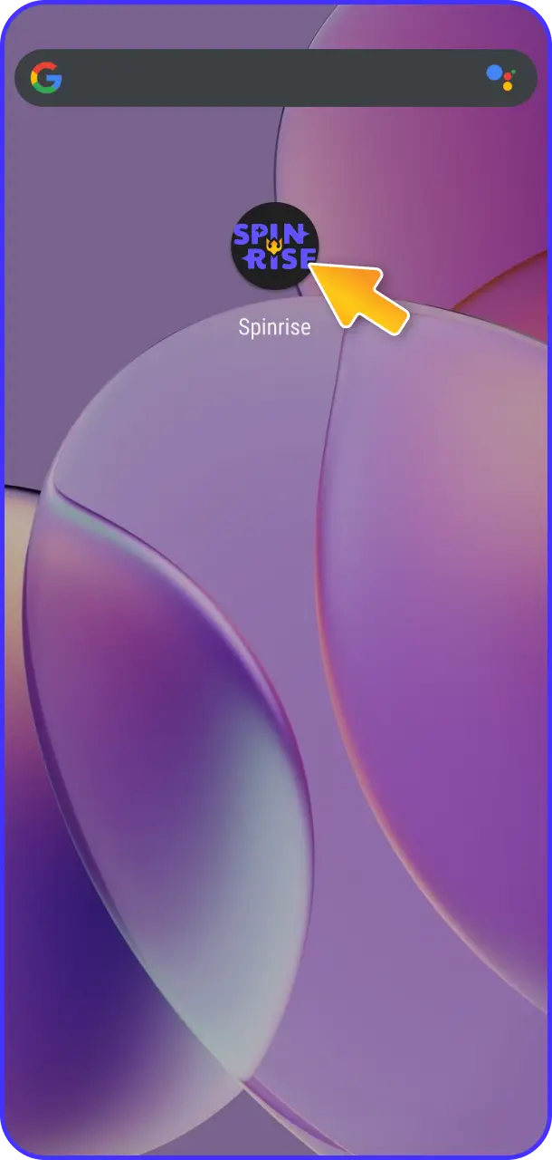 Launch and log in to start playing top pokies on the Spinrise app.