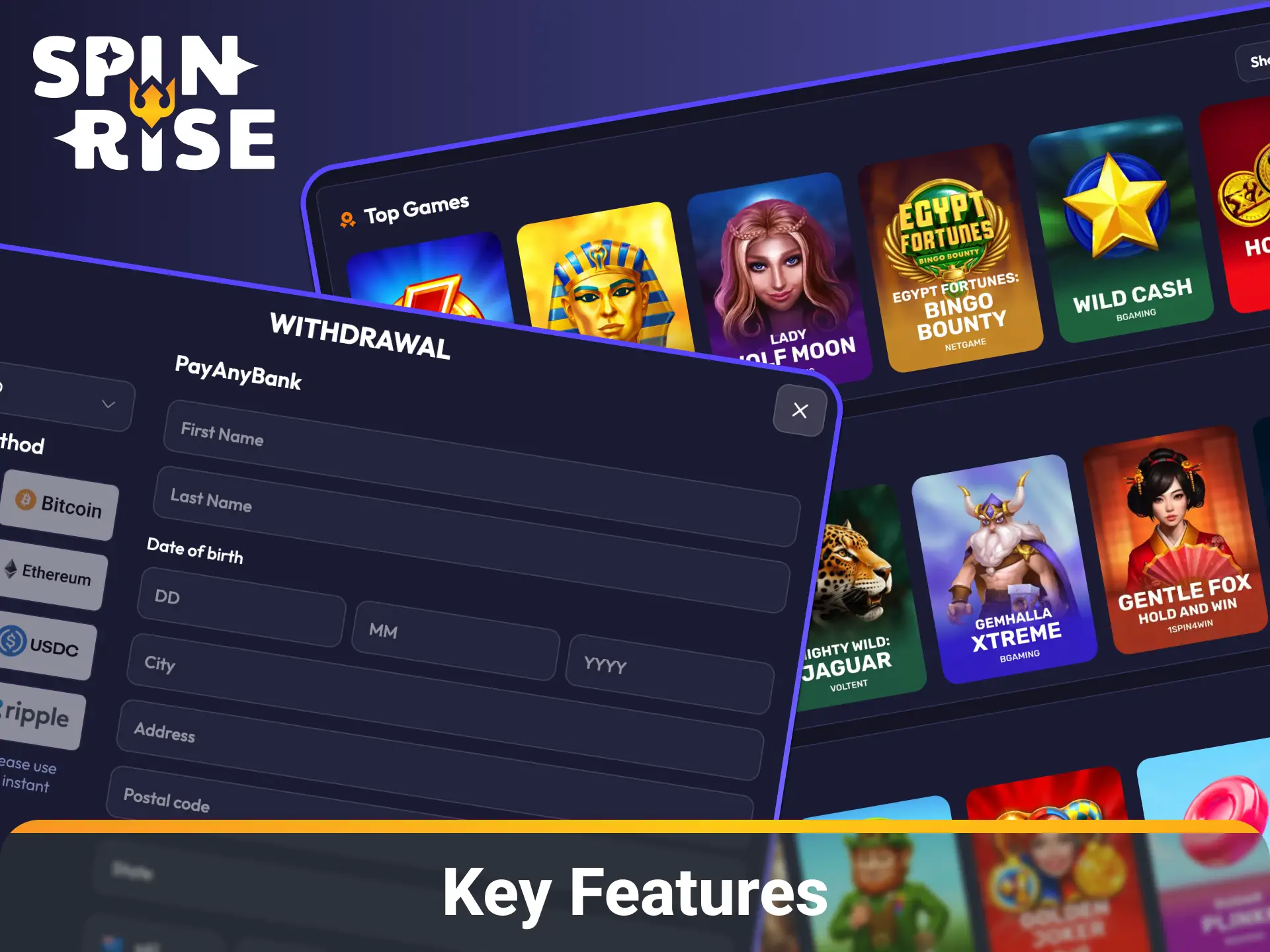 Enjoy high-performance gameplay, custom desktop settings, and fast loading times with the Spinrise PC app.